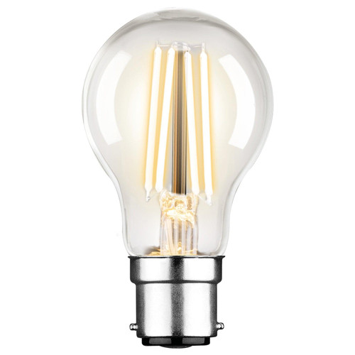 LED A60 Filament B22 7.5W 2700K 810lm Clear Dimmable