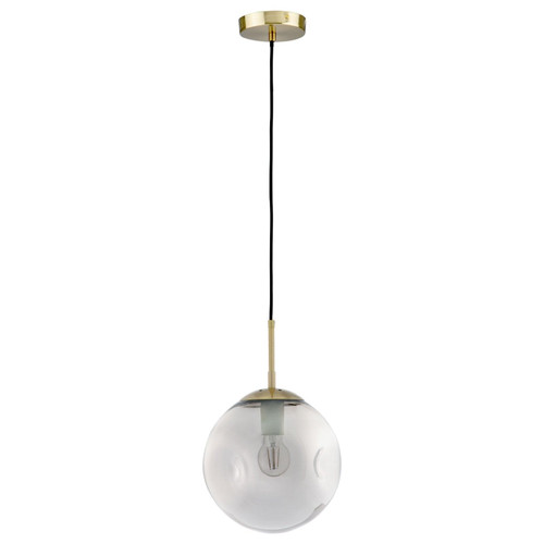 Pendant Light 25cm Smoke Glass E27 40W Adjustable Cord