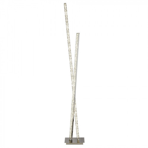 Floor Lamp Chrome Crystal 20W 4000K 1200lm 147cm