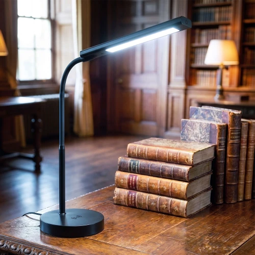 LED Desk Lamp Black 5W 6500K 250lm Touch Wireless Charging