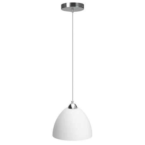 Pendant Light 19cm White Glass E27 100W Adjustable Cord