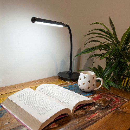 LED Desk Lamp Black 4000K 5W 320lm Touch Dimmable