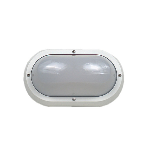 Bunker Light White Plain Trim 240V E27 60W IP55 IK10