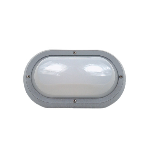 Bunker Light Grey Plain Trim 240V E27 60W IP55 IK10