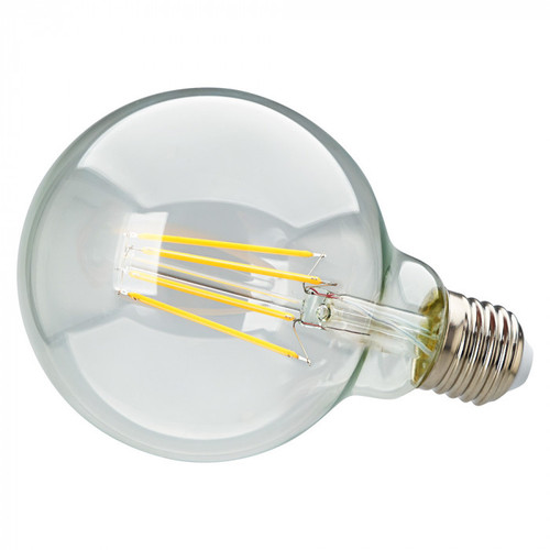 LED G95 Clear E27 8W 2700K 640lm Non-Dimmable