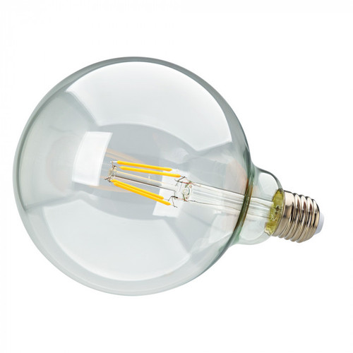 LED G125 Clear E27 8W 2700K 640lm Non-Dimmable