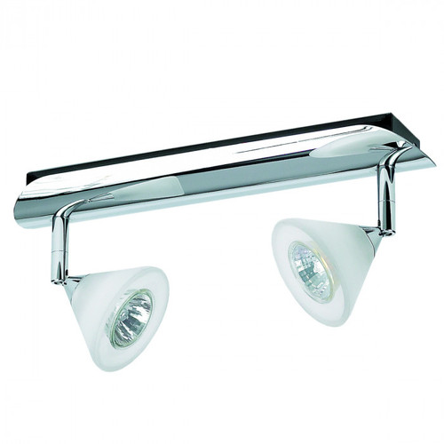 Ceiling Spotlights Chrome 2 Heads 50W MR16