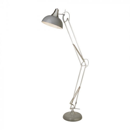 Floor Lamp Grey Metal 135cm E27 60W