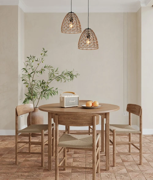Pendant Light 30cm Natural Hemp-Rope E27 40W Adjustable Cord