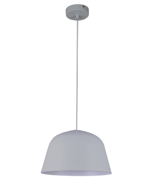 Pendant Light 25cm Grey Iron E27 40W Adjustable Cord