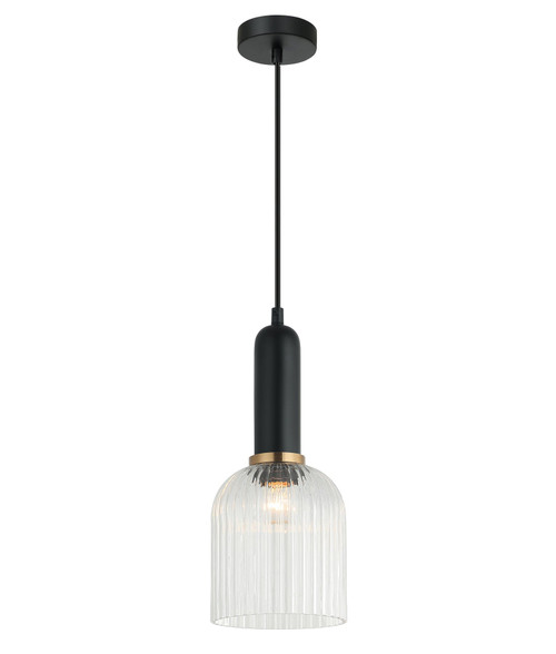 Pendant 14cm Clear Bell Glass E27 72W Adjustable Cord
