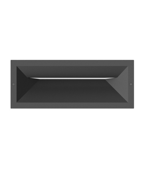 Step Light Dark Grey Eyelid 25cm Tri-CCT 13W 305lm IP65 240V