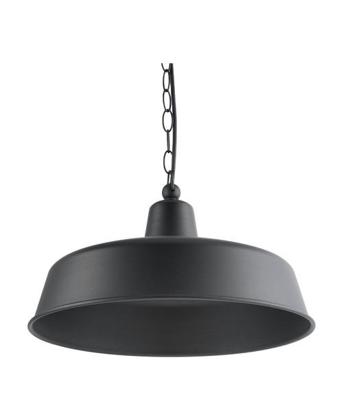 Pendant Light 40cm Black Aluminium E27 60W Adjustable Cord