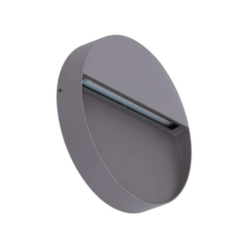 Step Light Silver 22cm Round 5000K 9W 900lm IP65 12V