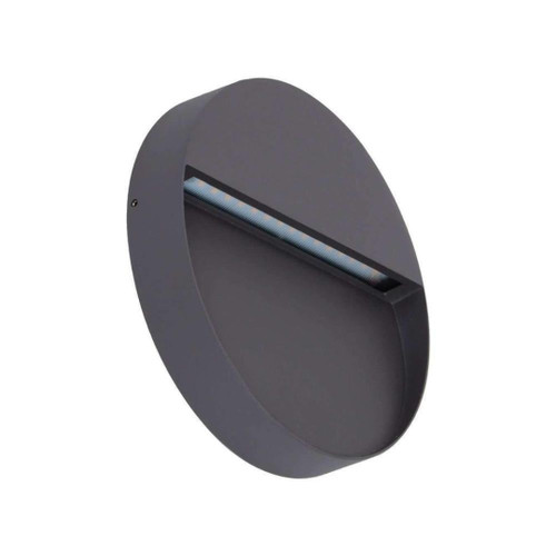 Step Light Grey 22cm Round 3000K 9W 800lm IP65 12V