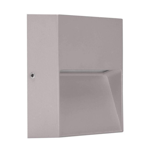 Step Light Silver 10cm Square 5000K 4W 350lm IP65 12V