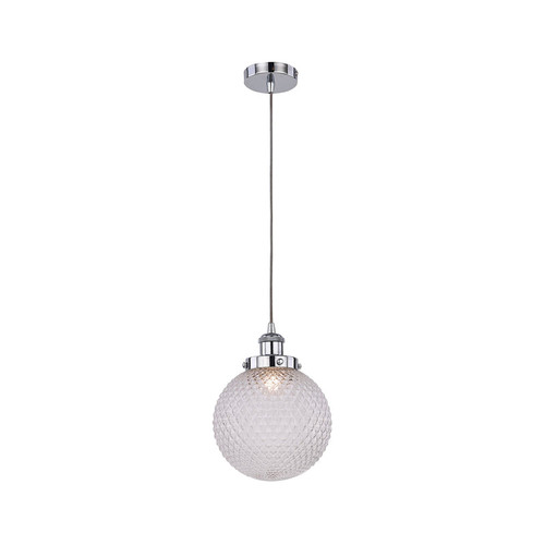 Pendant Light 30cm Clear Glass E27 60W Adjustable Cord
