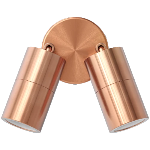 Wall Spotlight Copper Twin GU10 35W IP65 240V