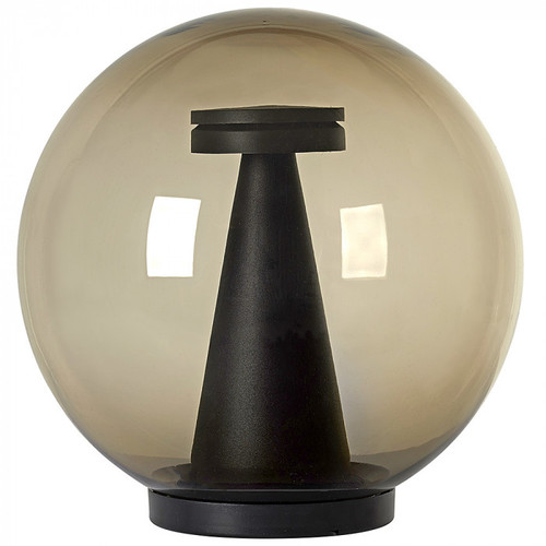 Pillar Light Smoke-Black 30cm LED 4000K 8W IP44 980lm Made In Italy