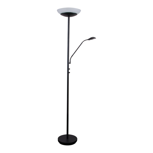 Mother and Child Floor Lamp Chrome Metal 183cm 3000K 18W/5W 1650lm/400lm