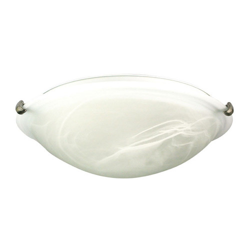 400mm Suave Brushed Chrome Clips Alabaster Oyster