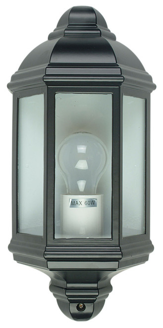 Fenchurch Flush Wall Light Black