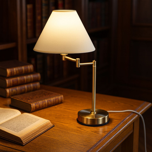 Antique Brass Touch Lamp