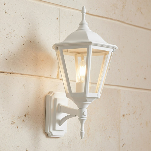 Period Exterior Wall Light Marine Grade 44cm White