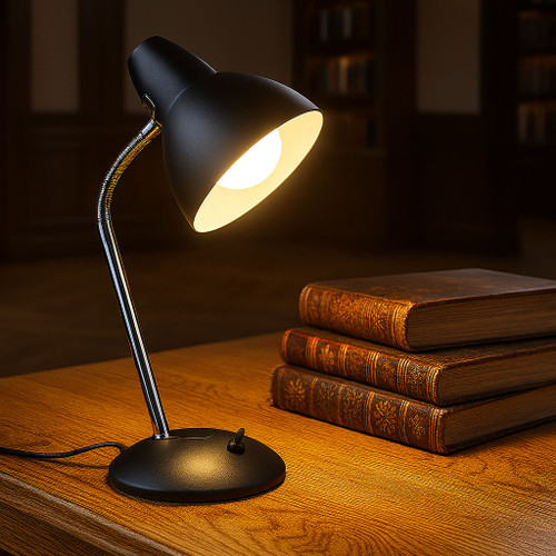 Black Desk Lamp Adjustable 60W