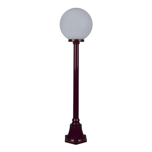 Siena 30cm Sphere Short Post - Burgundy Finish / E27