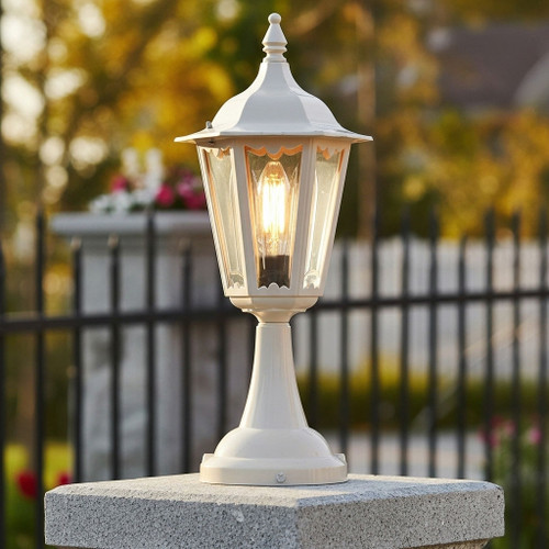 Baroque Pillar Mount Beige Finish B22 Made In Italy