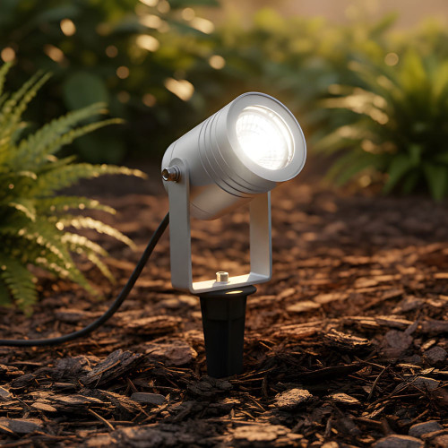 Marine Grade Aluminium Spike Light 12V MR16 5000K Adjustable 6W IP65 28cm