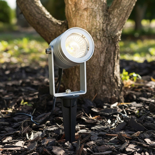 Marine Grade Aluminium Spike Light 12V MR16 3000K Adjustable 6W IP65 28cm