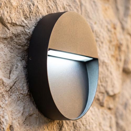 Outdoor Wall Light 9W LED Dark Grey Finish 900lm IP65 5000K
