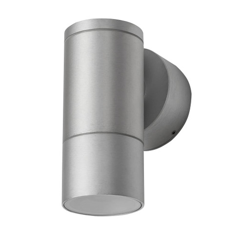 Cylindrical 240V 6W LED Wall Light - Anodised Finish / Warm White LED