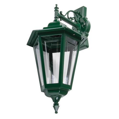 Turin Large Downward Wall Light - Green Finish / B22