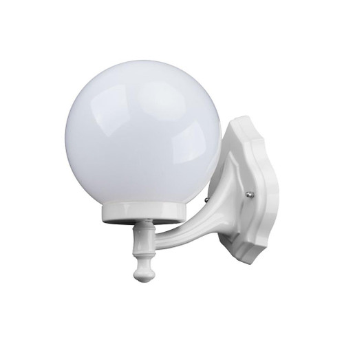 Siena 20cm Sphere Wall Bracket - White Finish / E27