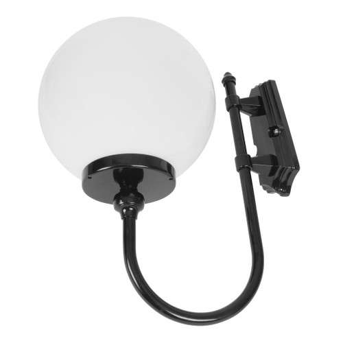 Lisbon 30cm Sphere Wall Light - Black Finish / E27