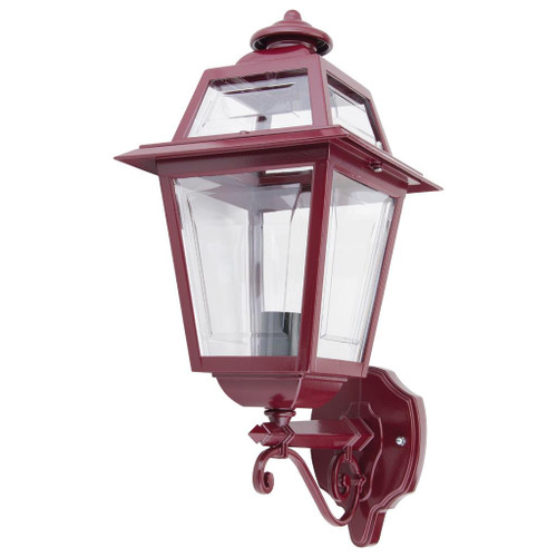 Avignon Upward Wall Light - Burgundy Finish / B22