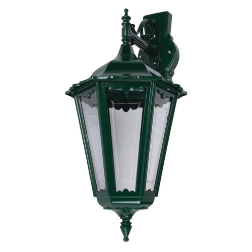 Chester Large Downward Wall Light - Green Finish / B22