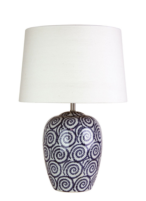Smooth Swirled Complete Lamp