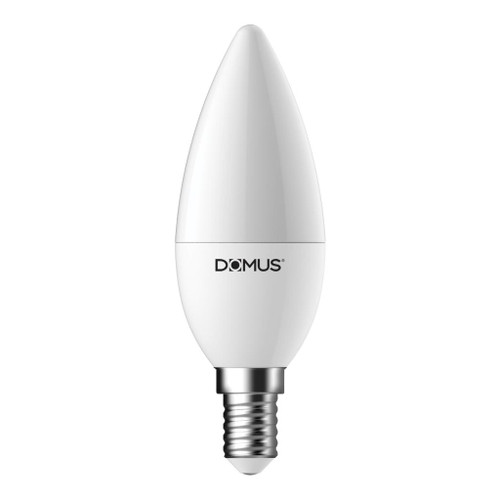 Domus Key Candle 5.7W E14 Dimmable Frosted 6500K Globe