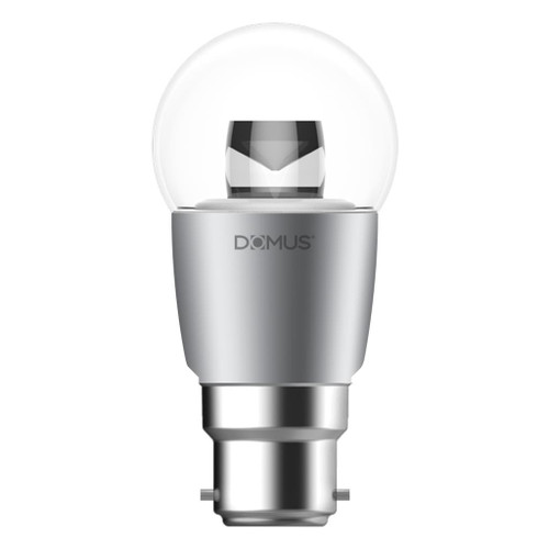 Domus Key Fancy Round 6W B22 Dimmable Clear 6500K Globe