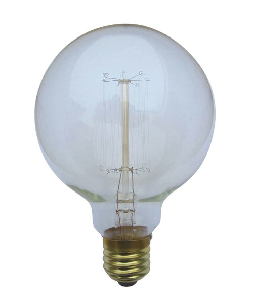 Carbon Filament E27 G125 25W 2800K 240lm Dimmable Globe