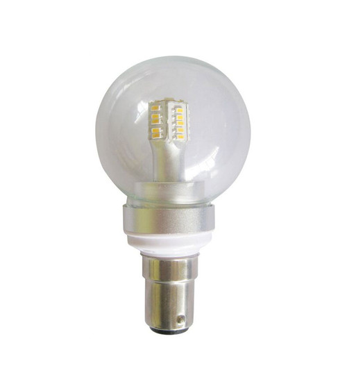 3000K LED B15 Fancy Round 4W Clear 300D 260lm Globe