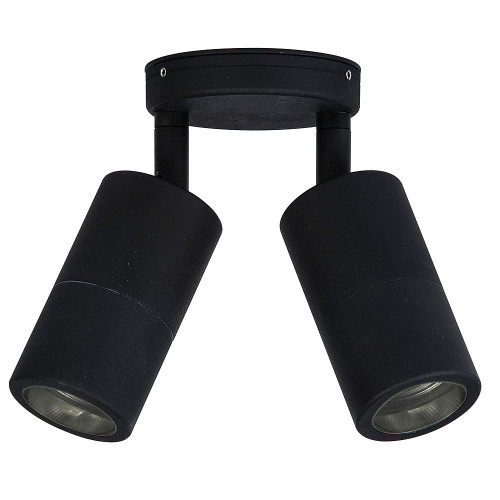 Double Adjustable Spot Lights GU10 Black