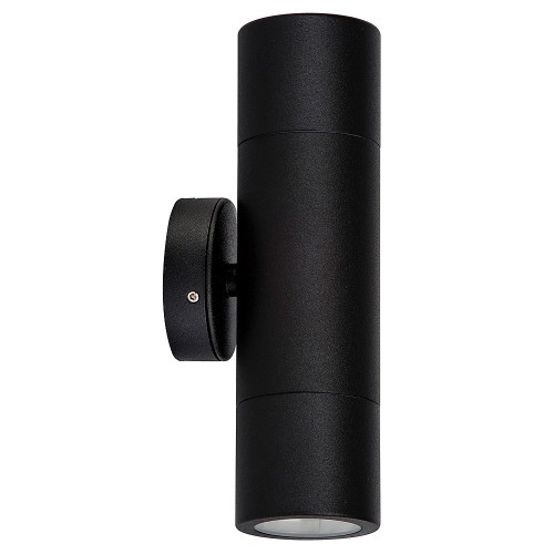 Up Down Wall Pillar Light GU10 Black