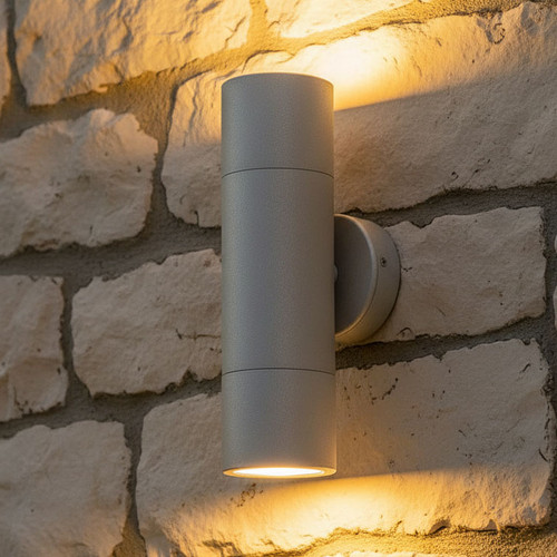 Up Down Wall Pillar Lights GU10 Matt Grey