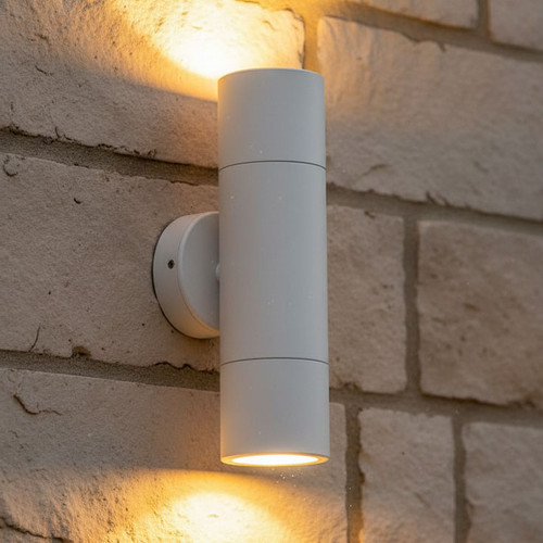 Up Down Wall Pillar Lights GU10 White