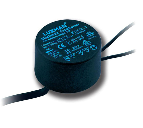 50W Waterproof Electronic Transformer IP65 12V Round